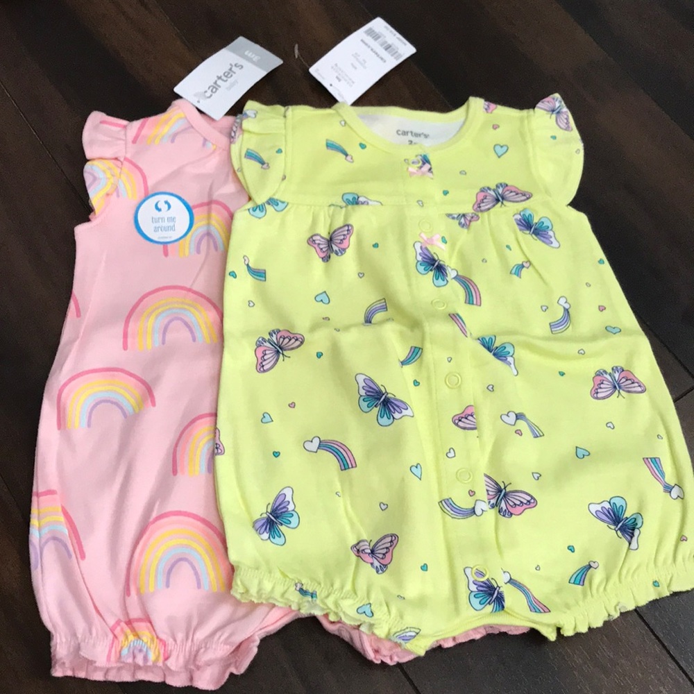 Carter’s 3m girls romper bundle